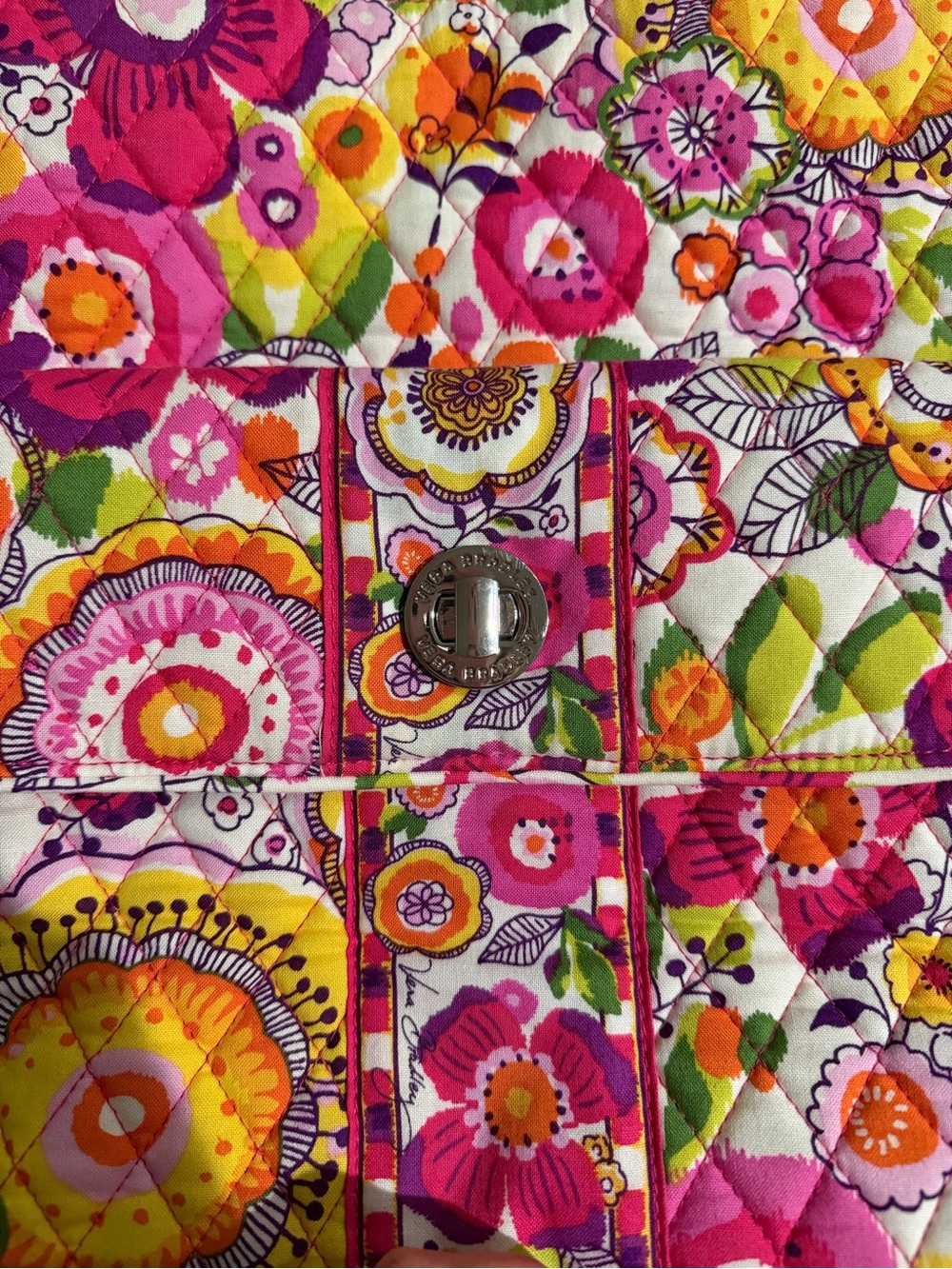 Vera Bradley Floral Quilted Tote Bag in Pink & Multicolor - Picture 5 of 9